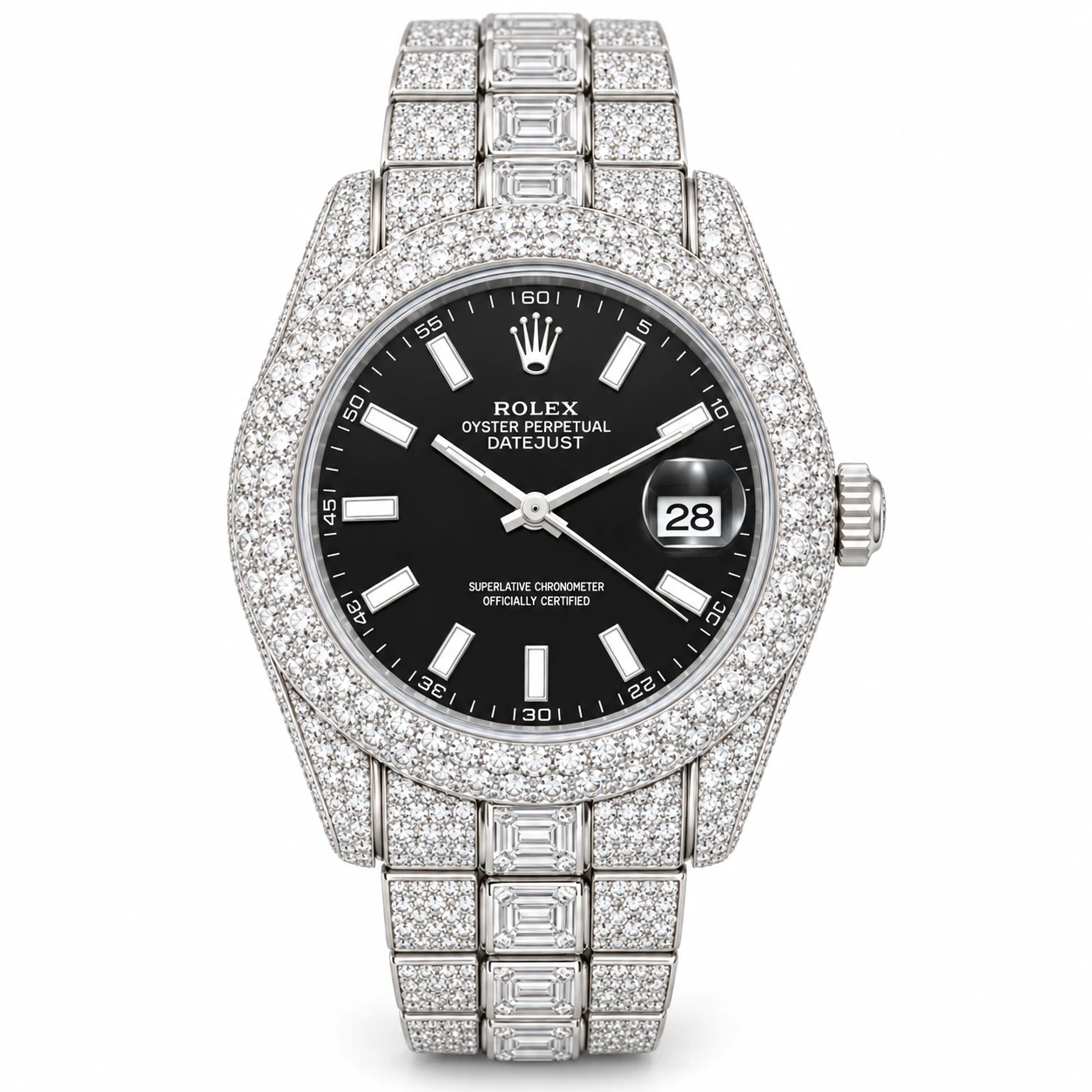 Custom Diamond Rolex Datejust 41 by Fabulla Diamonds Co., view 1 of 4